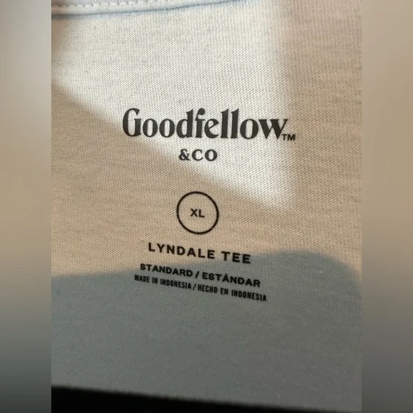 Goodfellow Lyndale Crewneck Short Sleeve Tee in Light Blue - Picture 3 of 7